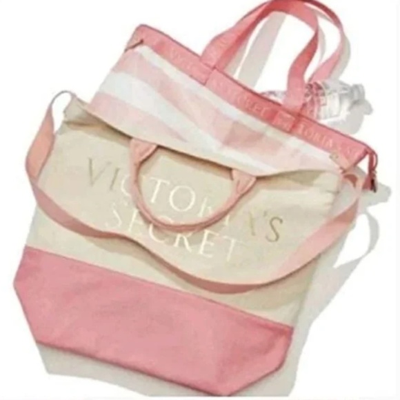 Bundle of TWO NWT Victorias Secret Two in One Tote Coolers - Picture 3 of 3